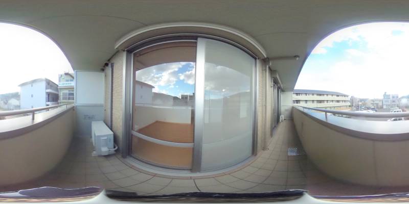 パノラマ画像バルコニー