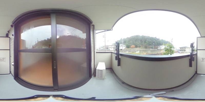 パノラマ画像バルコニー