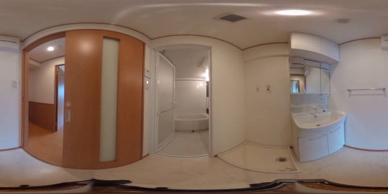 パノラマ画像バスルーム