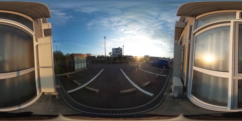 パノラマ画像バルコニー