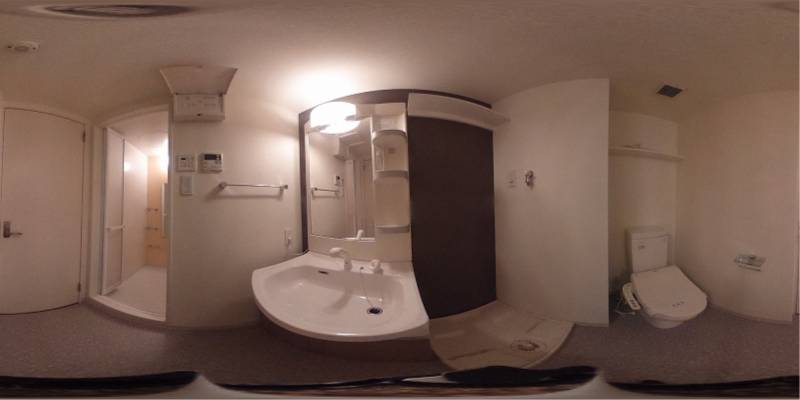パノラマ画像洗面所