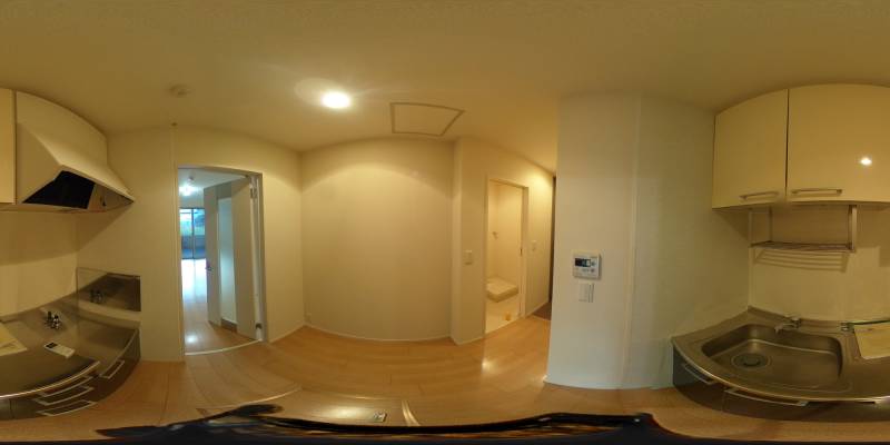 パノラマ画像キッチン