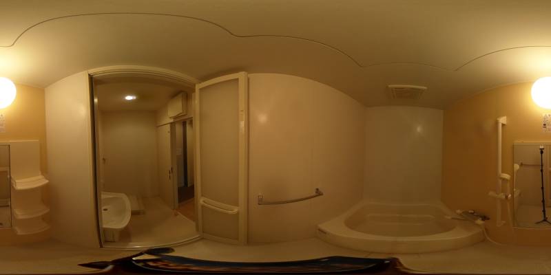 パノラマ画像バスルーム