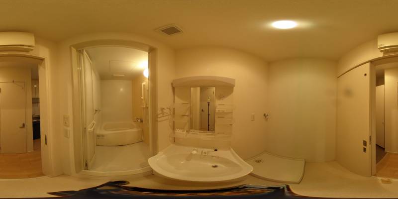 パノラマ画像洗面所