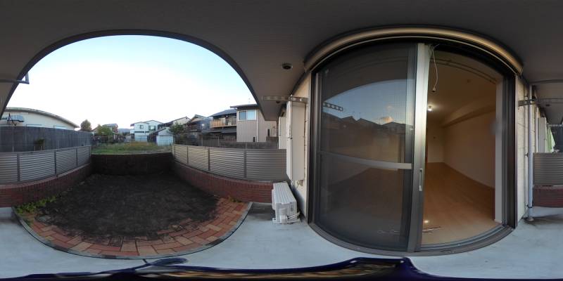 パノラマ画像バルコニー