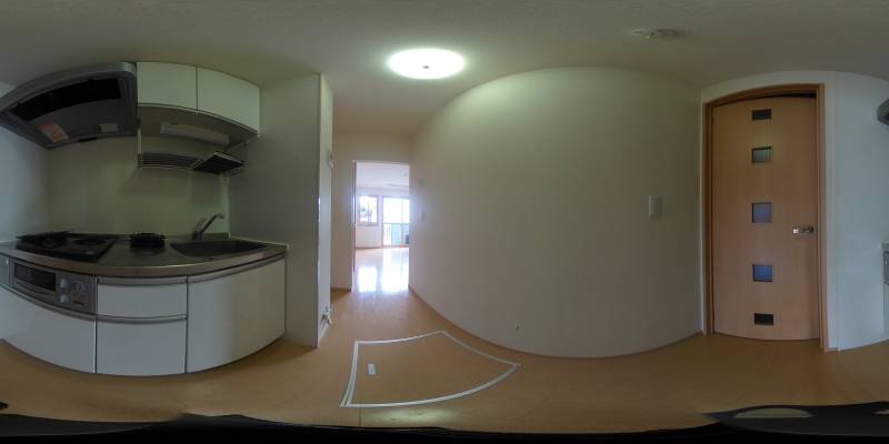 パノラマ画像キッチン