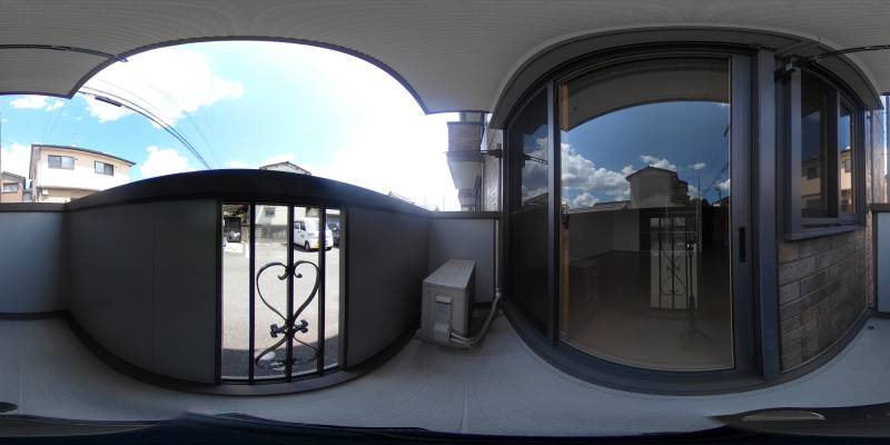 パノラマ画像バルコニー