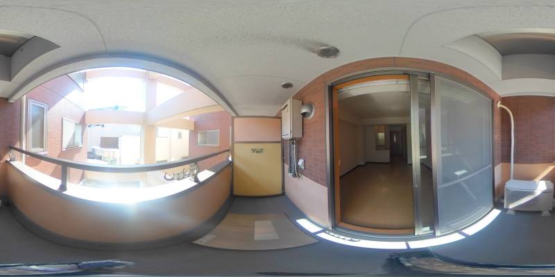 パノラマ画像バルコニー