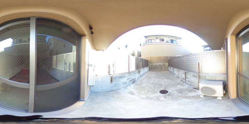 パノラマ画像庭