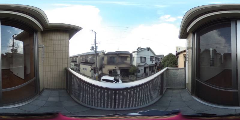 パノラマ画像バルコニー