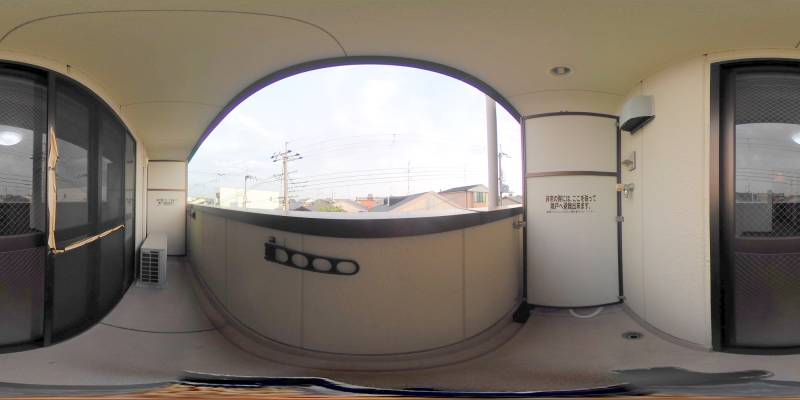 パノラマ画像バルコニー