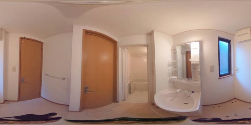 パノラマ画像洗面所