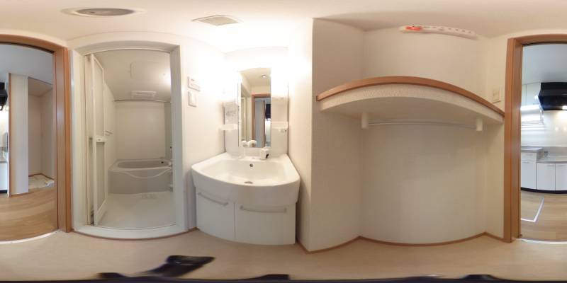 パノラマ画像洗面所