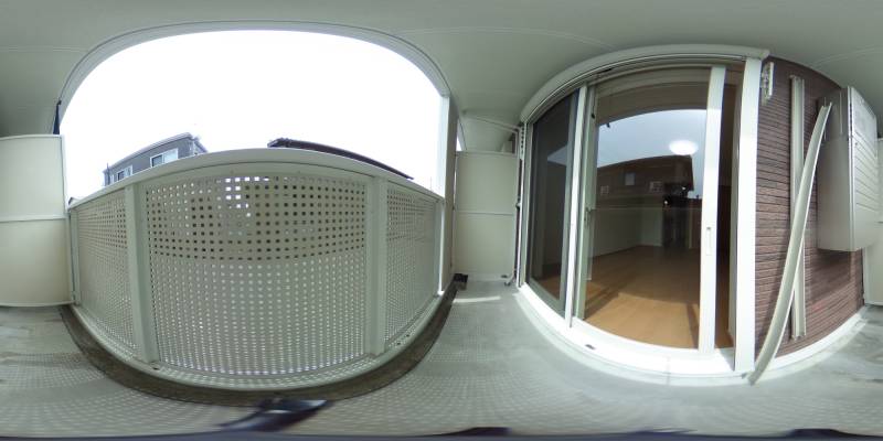 パノラマ画像バルコニー