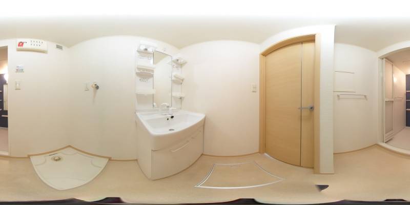 パノラマ画像洗面所