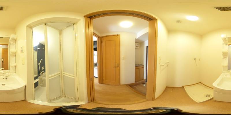 パノラマ画像洗面所