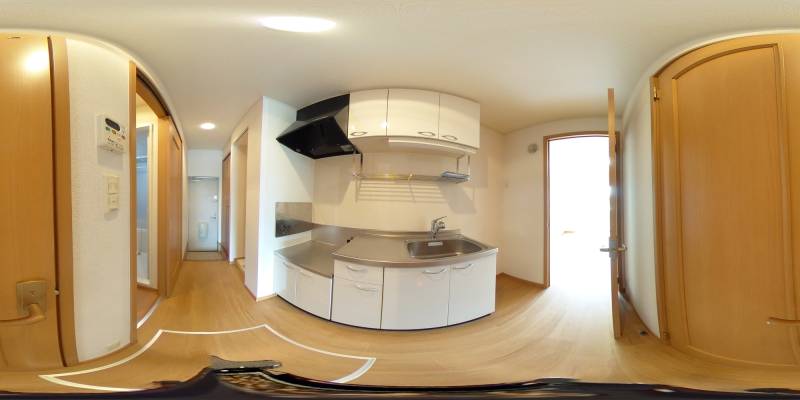 パノラマ画像キッチン