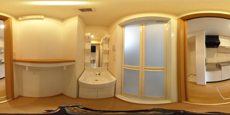 パノラマ画像洗面所