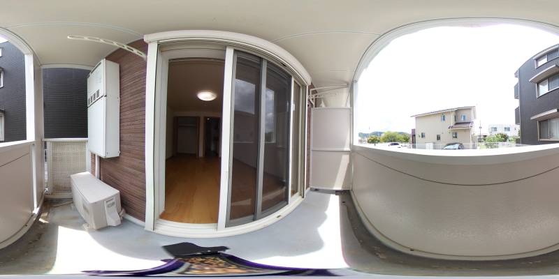 パノラマ画像バルコニー