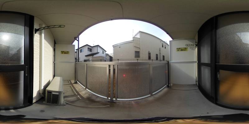 パノラマ画像バルコニー