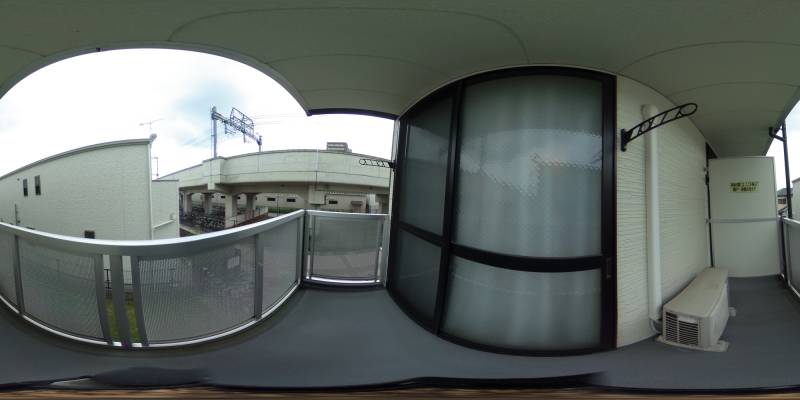 パノラマ画像バルコニー