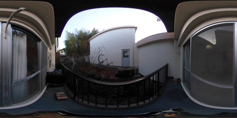 パノラマ画像バルコニー