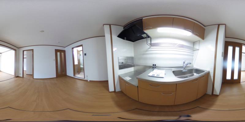 パノラマ画像キッチン