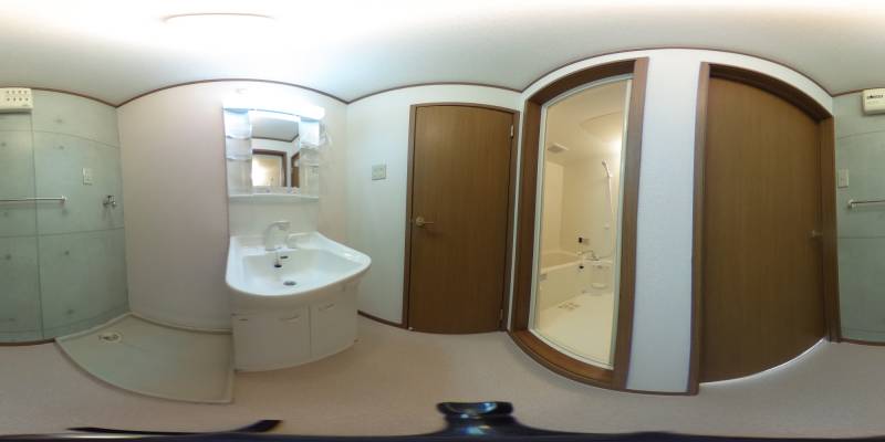 パノラマ画像洗面所