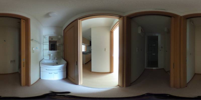 パノラマ画像洗面所