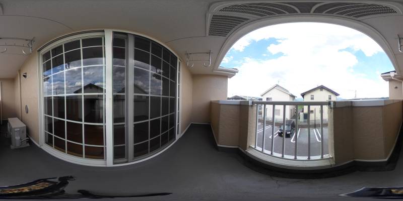 パノラマ画像バルコニー