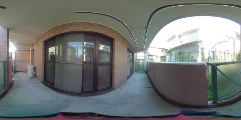 パノラマ画像バルコニー