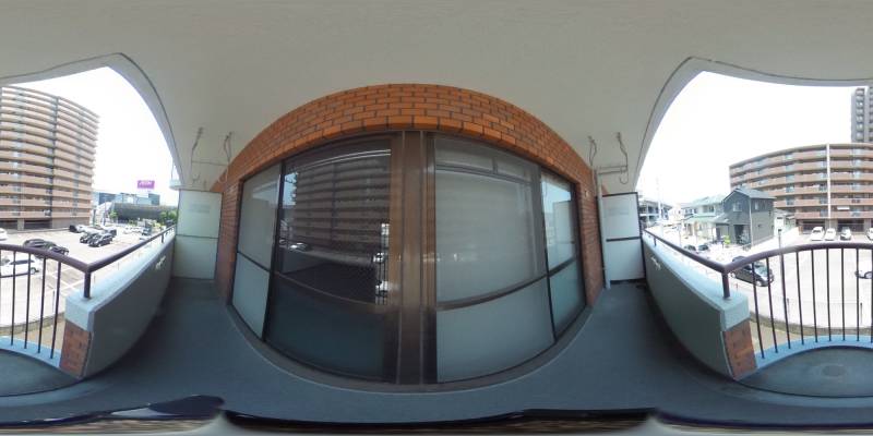 パノラマ画像バルコニー