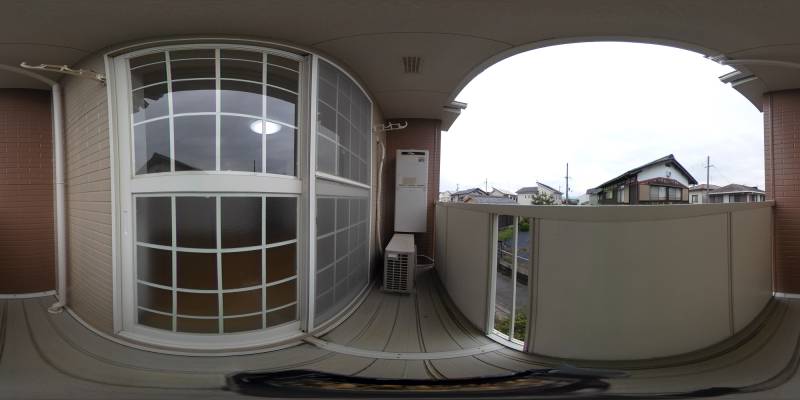 パノラマ画像バルコニー