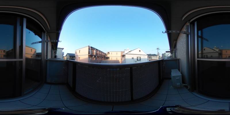 パノラマ画像バルコニー