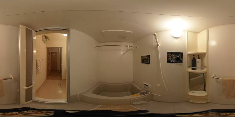 パノラマ画像バスルーム