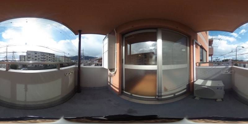 パノラマ画像バルコニー