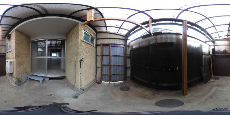 パノラマ画像庭