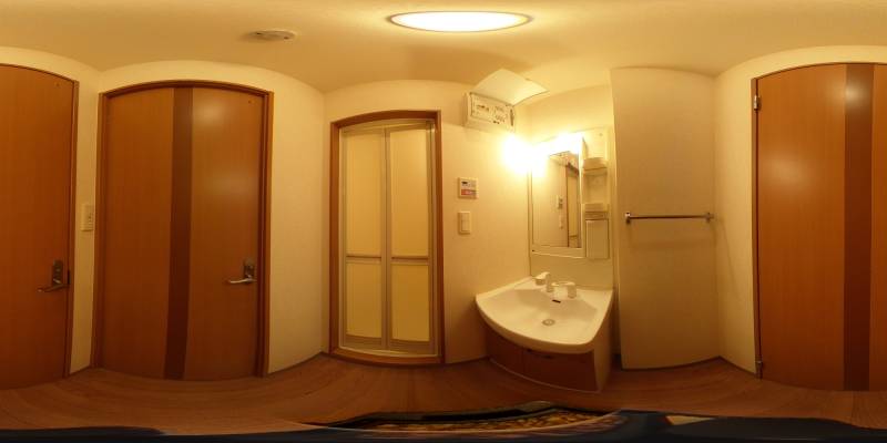 パノラマ画像洗面所