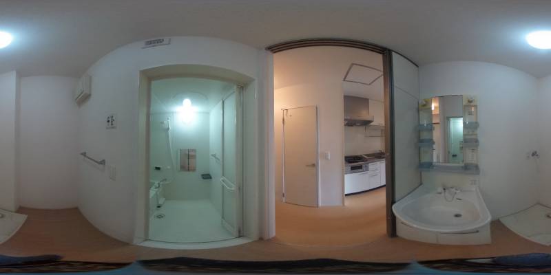 パノラマ画像洗面所