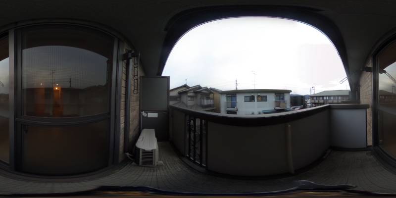 パノラマ画像バルコニー