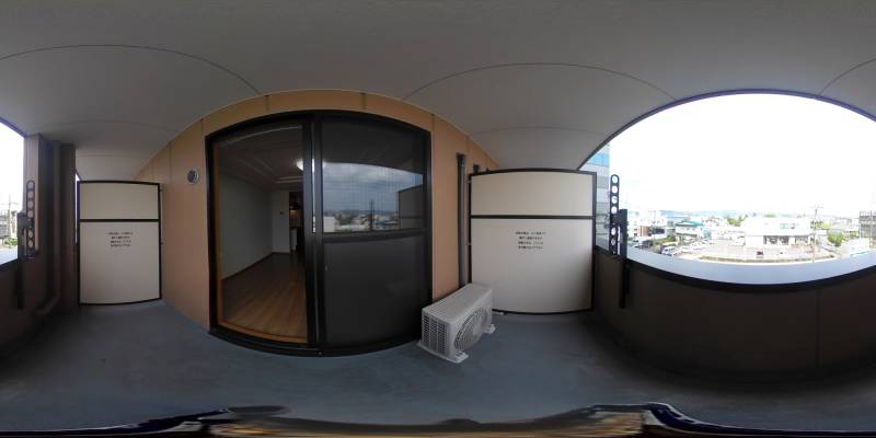 パノラマ画像バルコニー