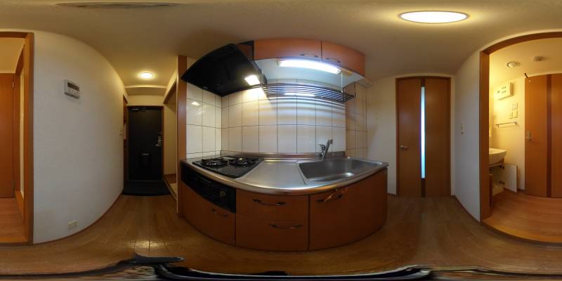 パノラマ画像キッチン