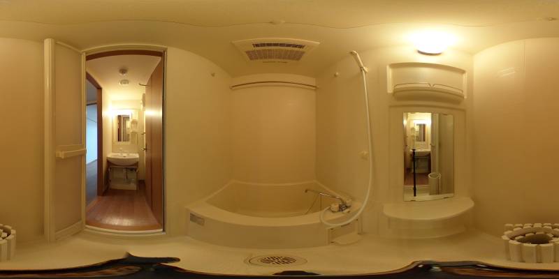 パノラマ画像バスルーム