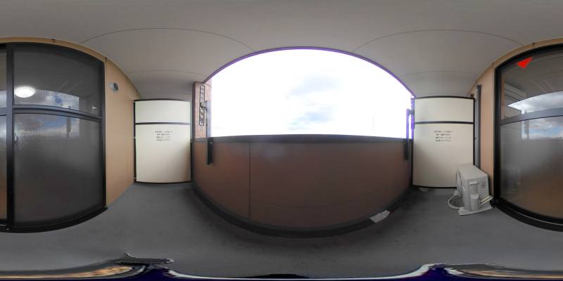 パノラマ画像バルコニー