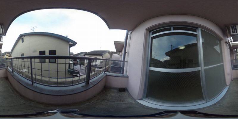 パノラマ画像バルコニー