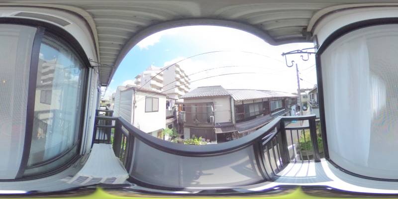 パノラマ画像バルコニー