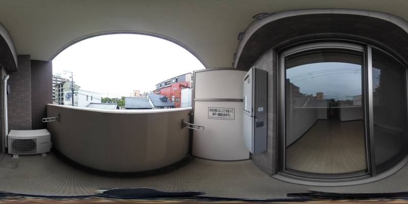 パノラマ画像バルコニー