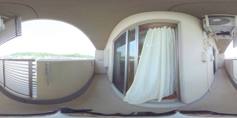 パノラマ画像バルコニー