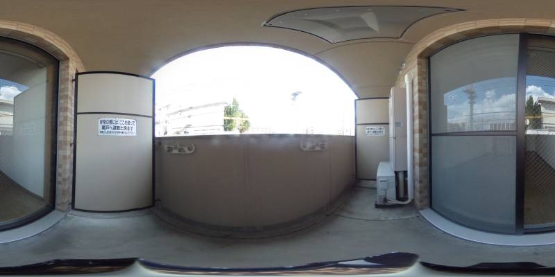 パノラマ画像バルコニー