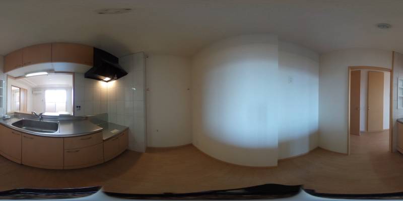 パノラマ画像キッチン